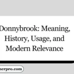 Donnybrook: Meaning, History, Usage, and Modern Relevance