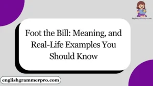 Foot the Bill: Meaning, and Real-Life Examples You Should Know