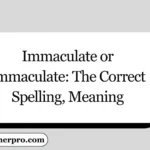 Immaculate or Immaculate: The Correct Spelling, Meaning