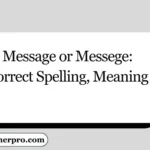 Message or Messege: Correct Spelling, Meaning
